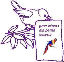 Gif animé gros bisous ma petite maman